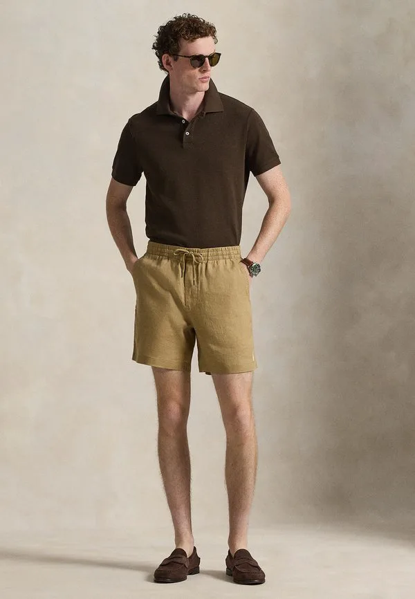 Рубашка-Поло стандартного кроя с текстурированной поверхностью Polo Ralph Lauren, Nutmeg Brown — фото 2