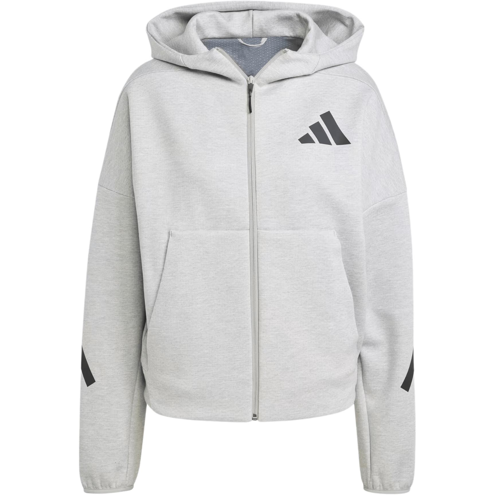 Толстовка Adidas Z.N.E. Full-Zip, средне-серый — фото 2