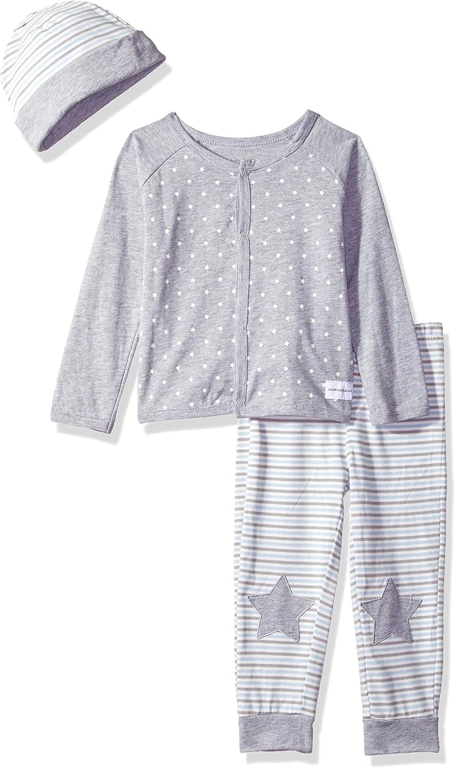 

Комплект из двух предметов: кардиган, брюки и шапка для мальчиков Calvin Klein, Gray/Blue