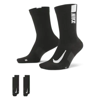 

Носки Nike Multiplier Crew Sock (2 шт), черный/белый