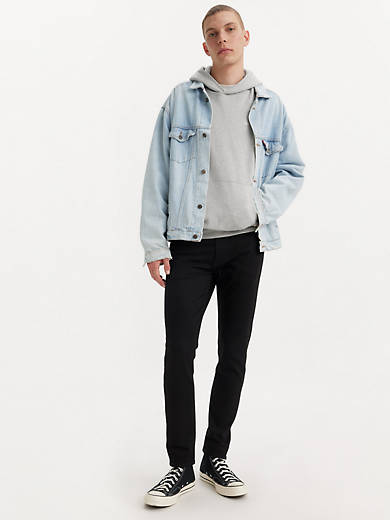 

512 Узкие зауженные джинсы Levi's Flex для мужчин, цвет Black Knight - Stretch