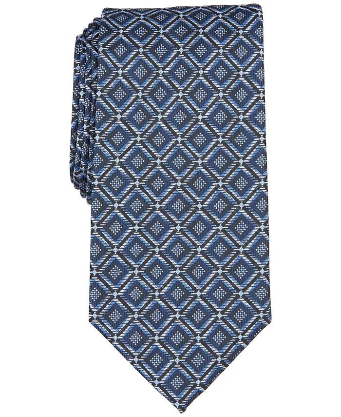 

Мужской галстук Williams Classic Geo Perry Ellis, синий