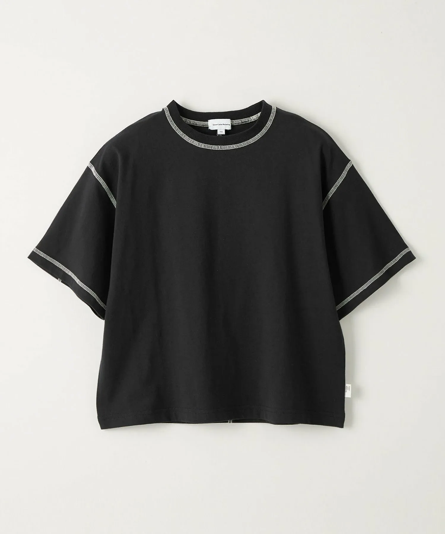 Футболка HC с цветной строчкой / Детская 100-160 см United Arrows Green Label Relaxing, Black
