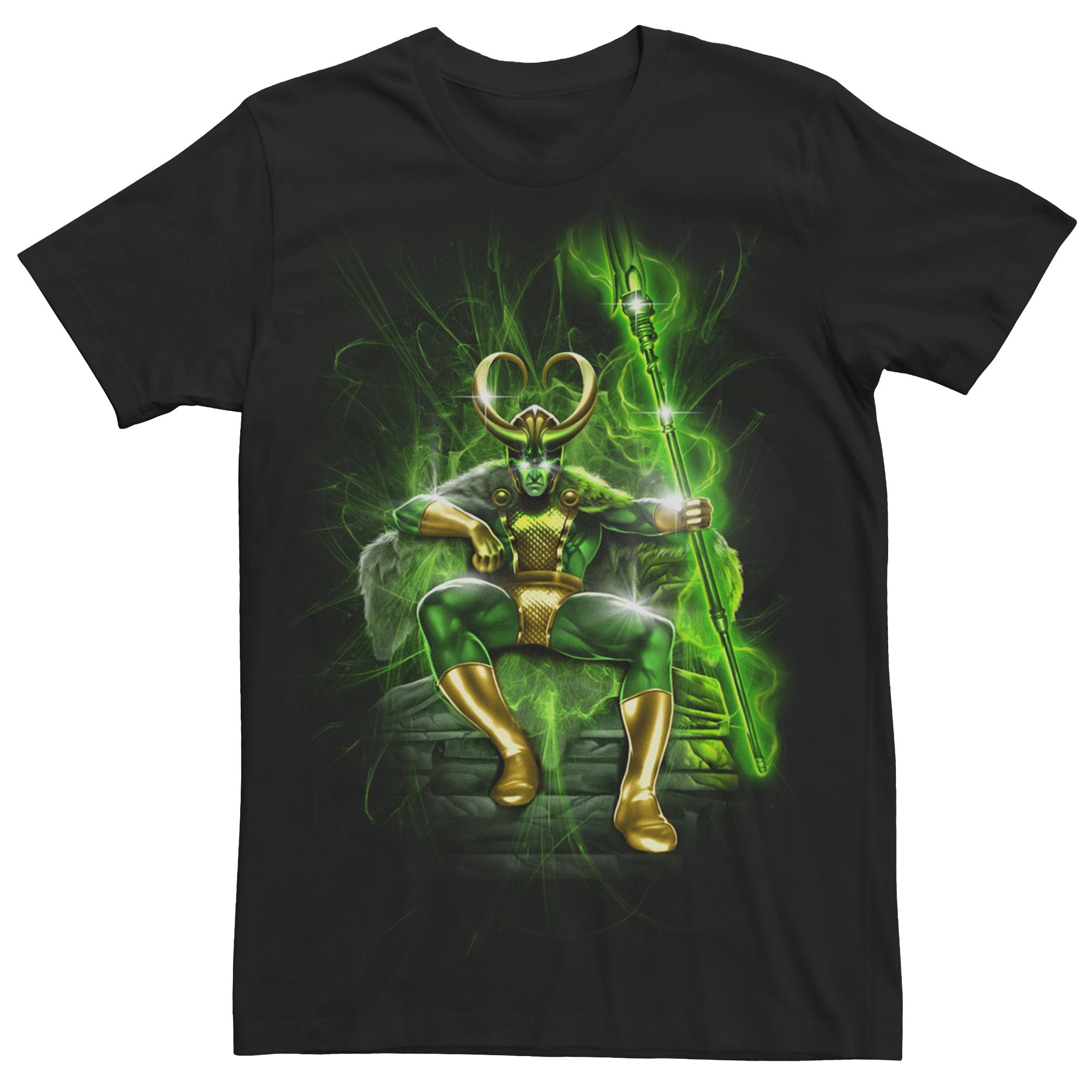 

Мужская футболка Marvel Universe Loki Glowing Throne Licensed Character