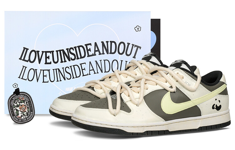 

Кроссовки Nike Dunk Skateboard Shoes Women's Low-Top White/Green