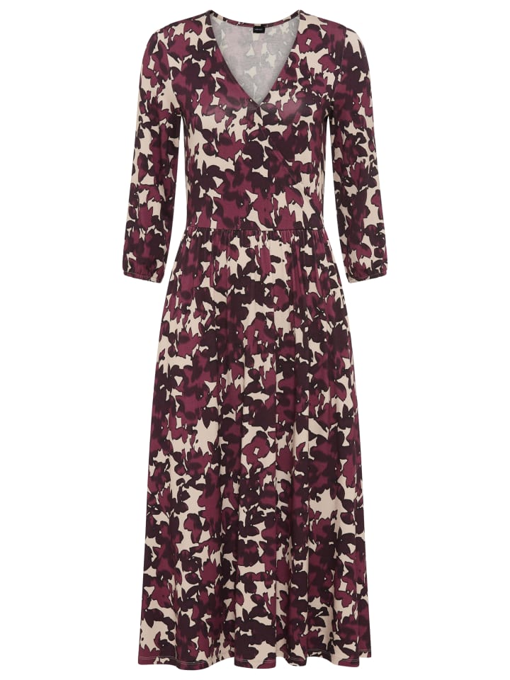 

Laura Scott Платье миди с бордовым узором