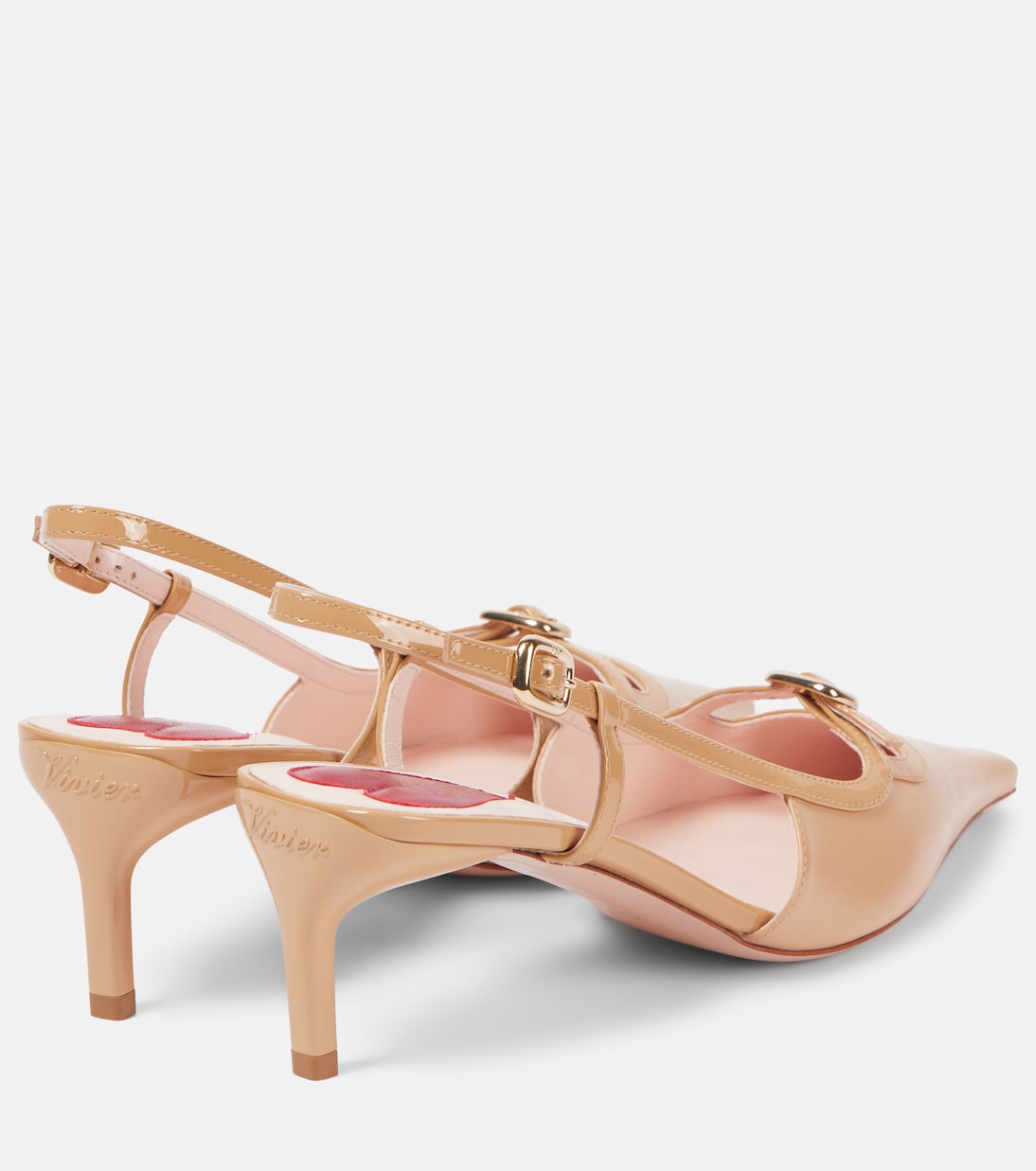 Туфли-лодочки Viv' Canard 55 с открытой пяткой Roger Vivier, Deserto Chiaro — фото 2