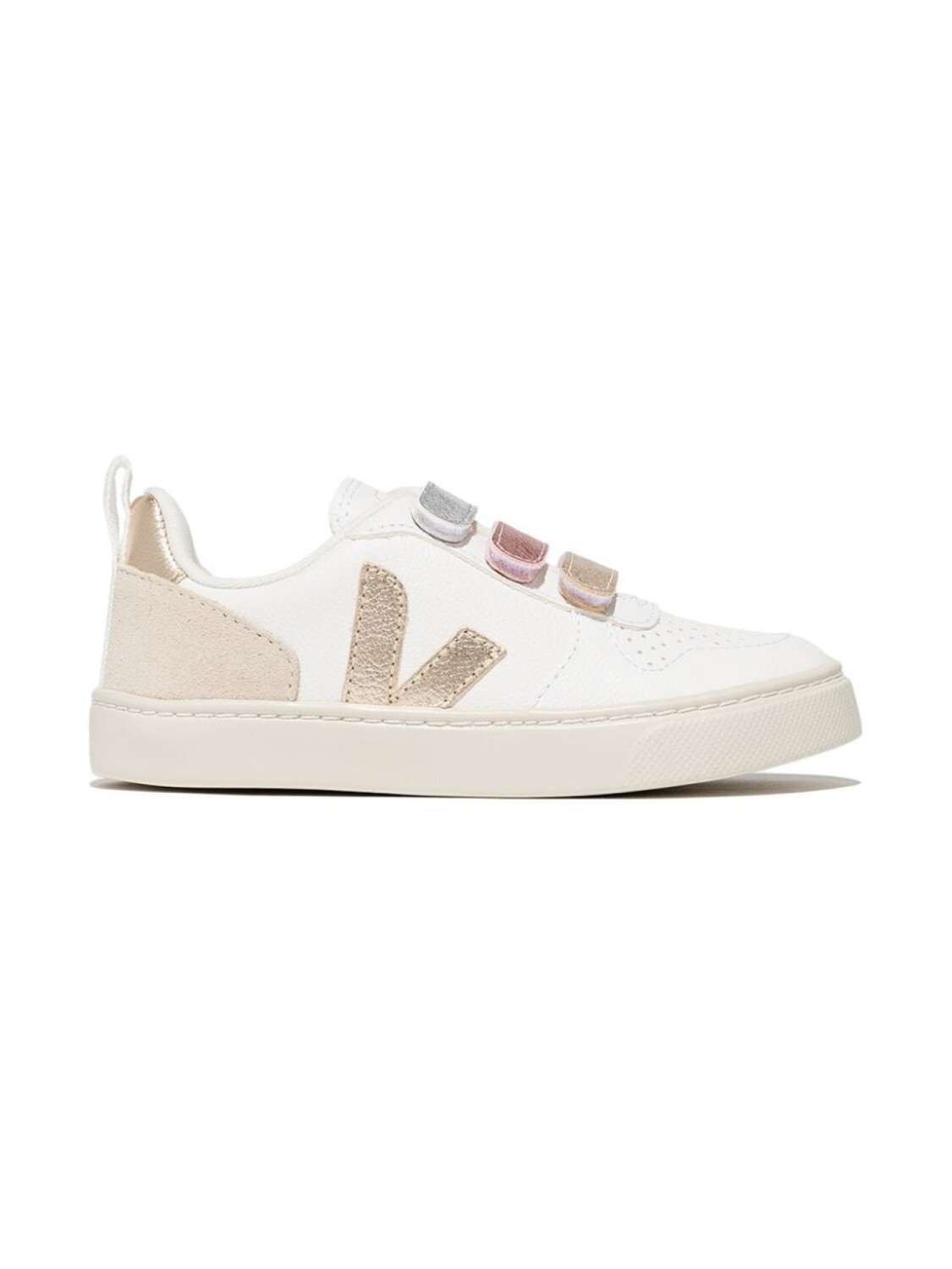 

VEJA Kids кеды V-10 с эффектом металлик, белый
