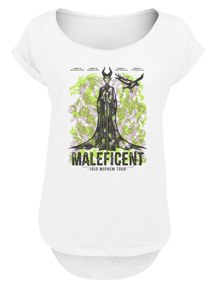 

Футболка F4NT4STIC Long Cut T-Shirt Disney Villians Maleficent Mayem Tour, белый