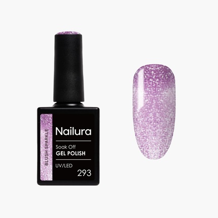 

Гель-лак 293 Blush Sparkle Soft Light Pink With A Whisper Of Purple, 10 мл Nailura