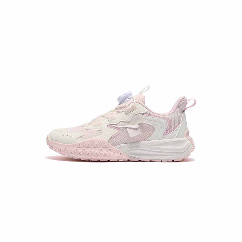 

361°KIDS Скользостойкие амортизирующие износостойкие низкие повседневные туфли Pink White Kids'