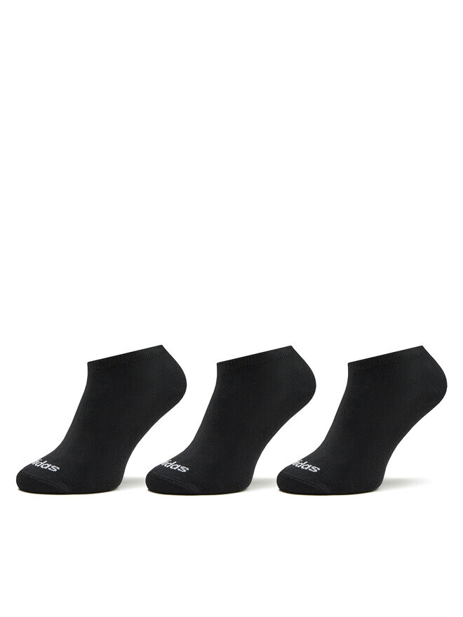 

Носки Thin Linear Low-Cut Socks 3 Pairs adidas, черный
