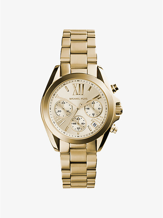 

Часы Bradshaw из нержавеющей стали золотистого оттенка Michael Kors, золотой