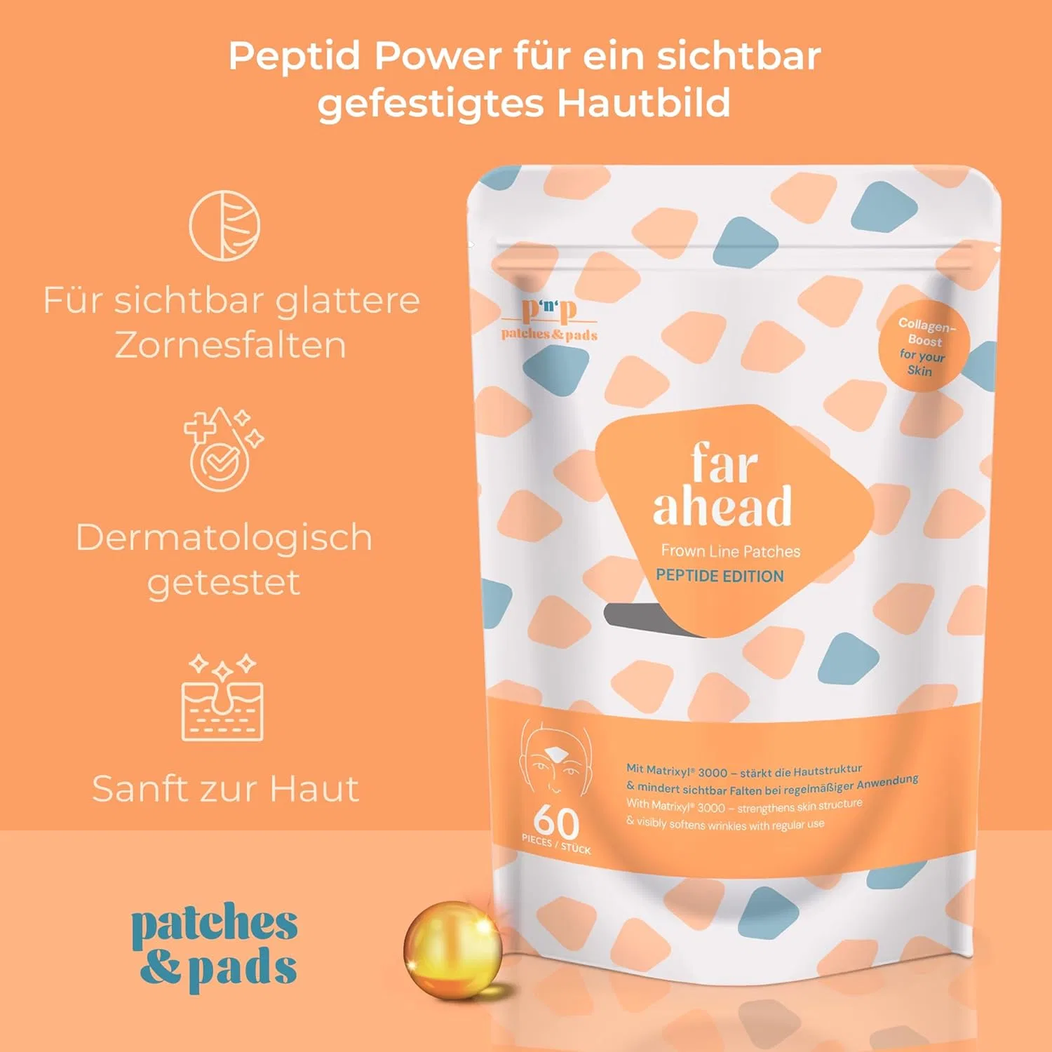 Пептидные патчи patches&pads Anti-Ageing для разглаживания морщин Patches&Pads — фото 2