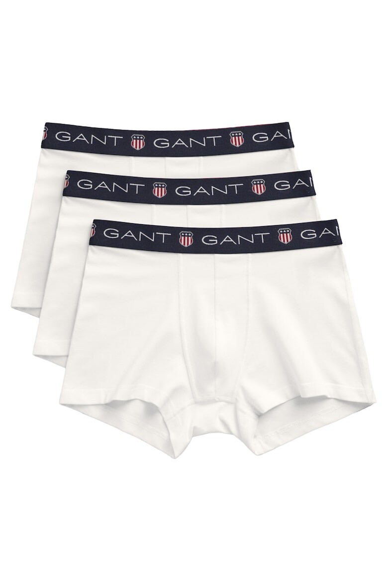 

Боксеры с логотипом - 3 пары Gant, белый