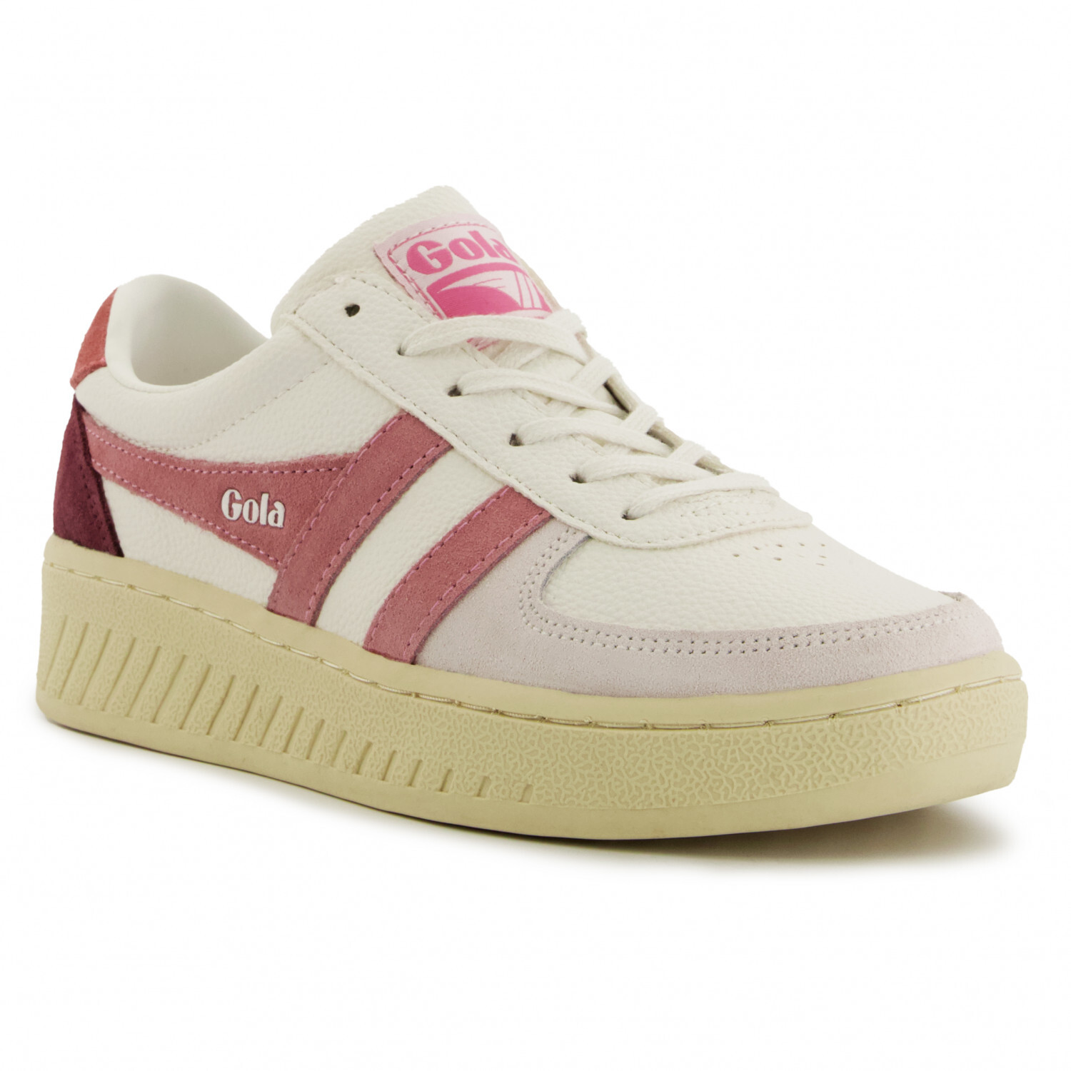 Кроссовки Gola Women's Grandslam Trident, цвет White/Moonlight/Hot Fuchsia — фото 2