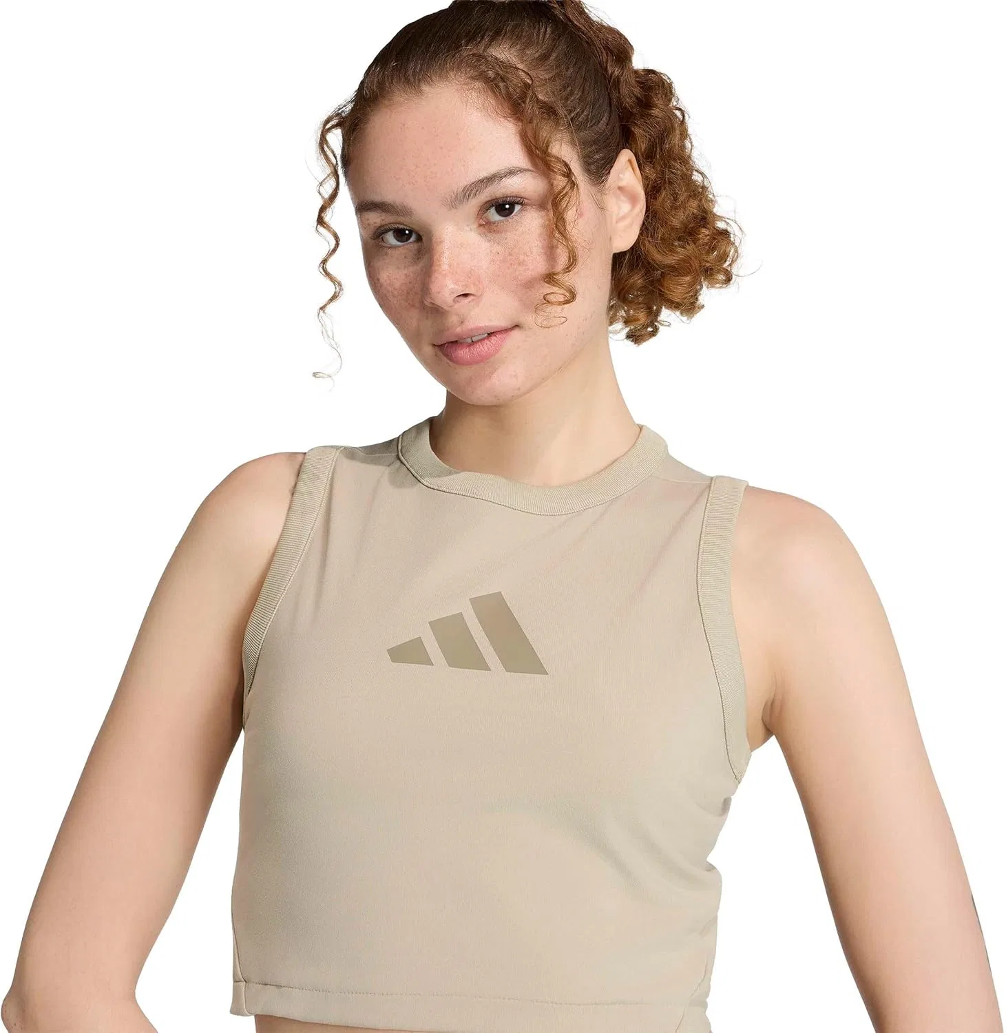 Топ-майка adidas Z.N.E. женская, цвет Wonder Cargo — фото 4