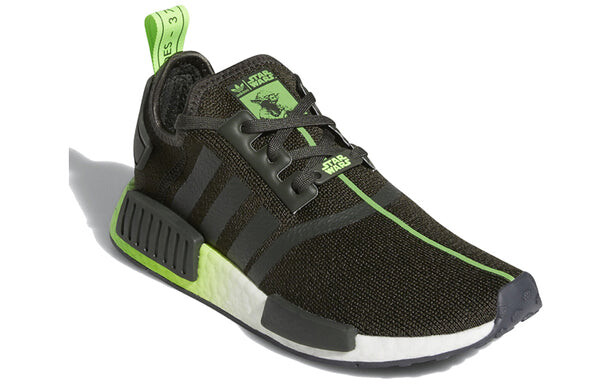 Кроссовки звездные войны x nmd_r1 Adidas, зеленый — фото 2