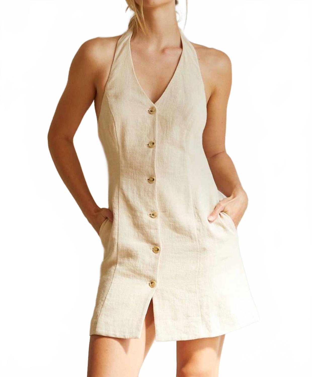 

Платье-мини Пэтти Холтер в бежевом цвете CRESCENT