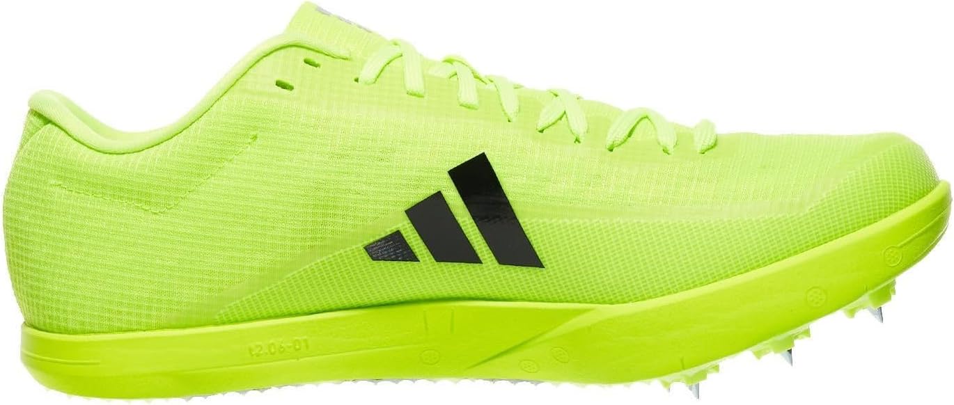 Кроссовки Adidas Унисекс-взрослые Adizero для прыжков в длину, черный/желтый/ярко-желтый — фото 3