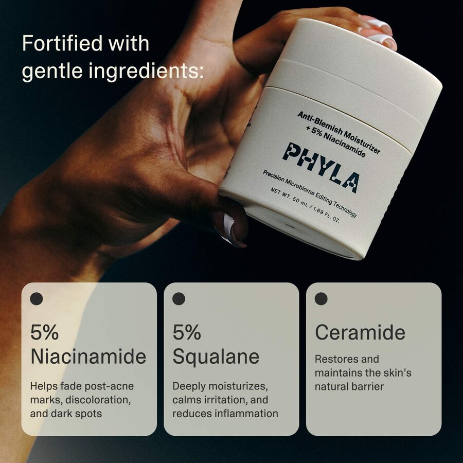 Крем для лица PHYLA — Увлажняющий против прыщей + % ниацинамида, 50 мл — фото 4