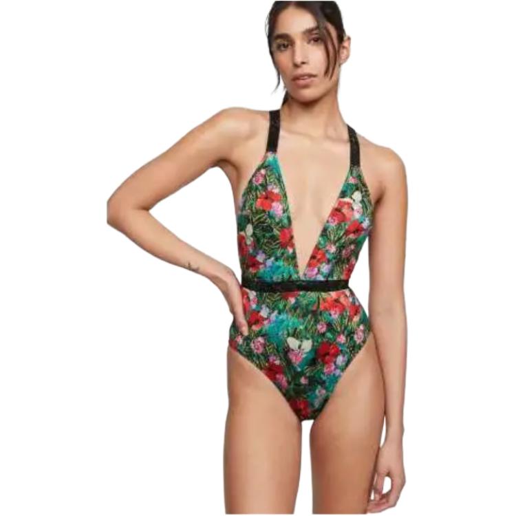 Купальник слитный Victoria's Secret с тропическим цветочным принтом — фото 4
