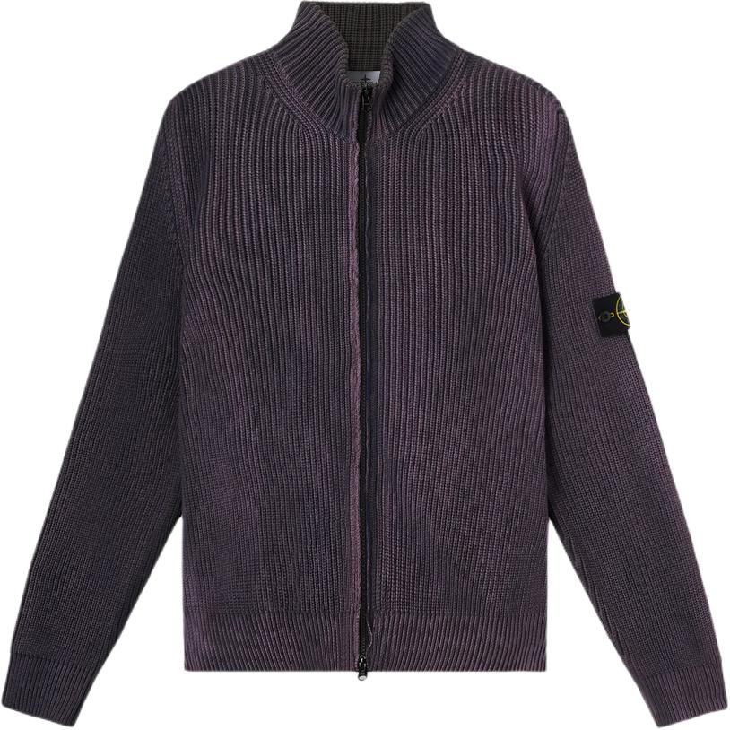 

Ребристый кардиган на молнии Stone Island, фиолетовый