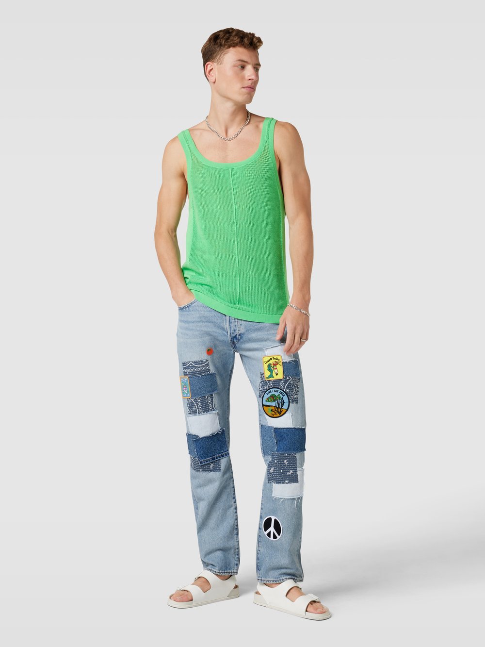 

Джинсы с заплатками модель 'SURF' Levi's, светло-голубой