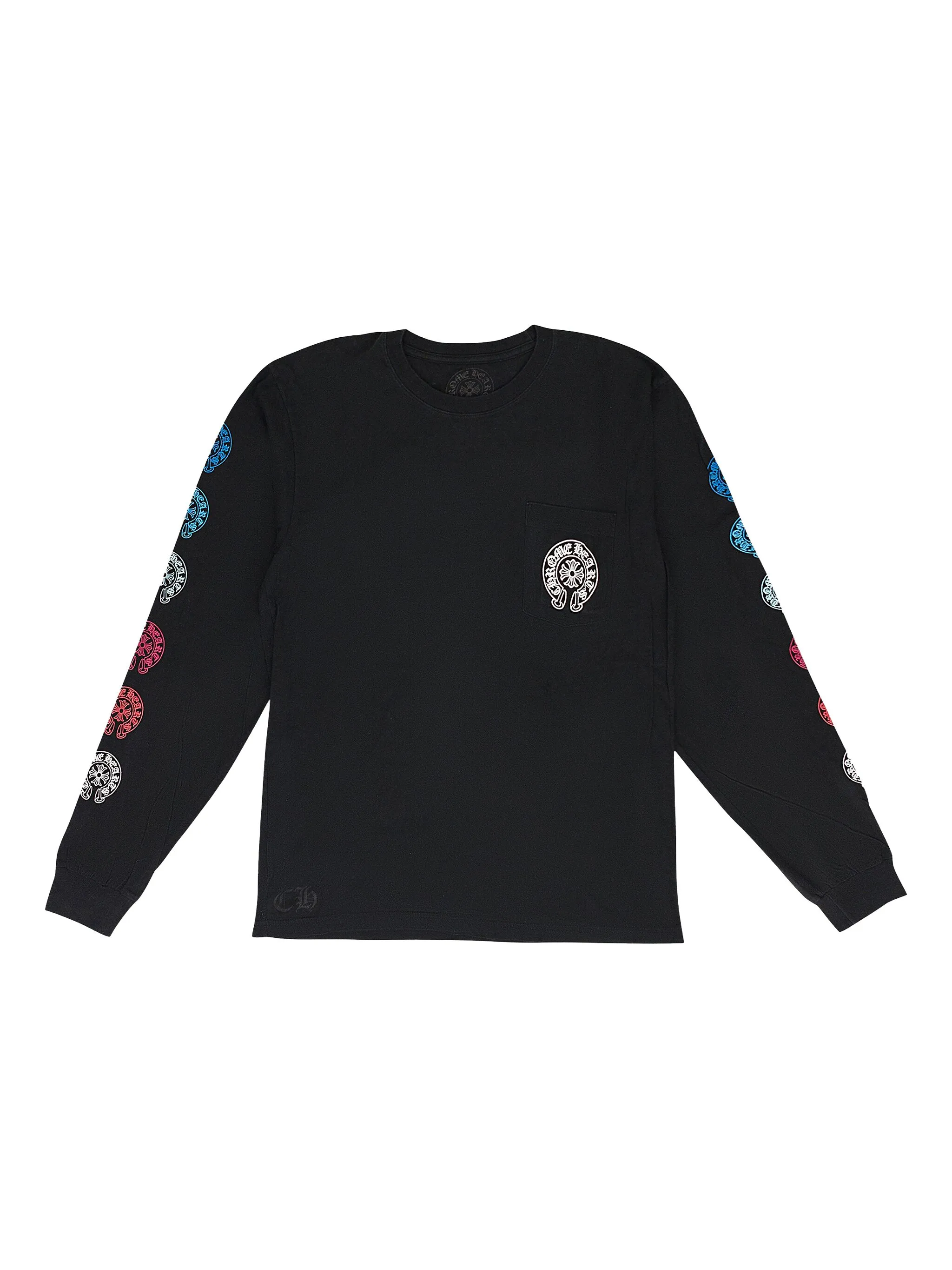 

Футболка с длинными рукавами и карманом Chrome Hearts, черный