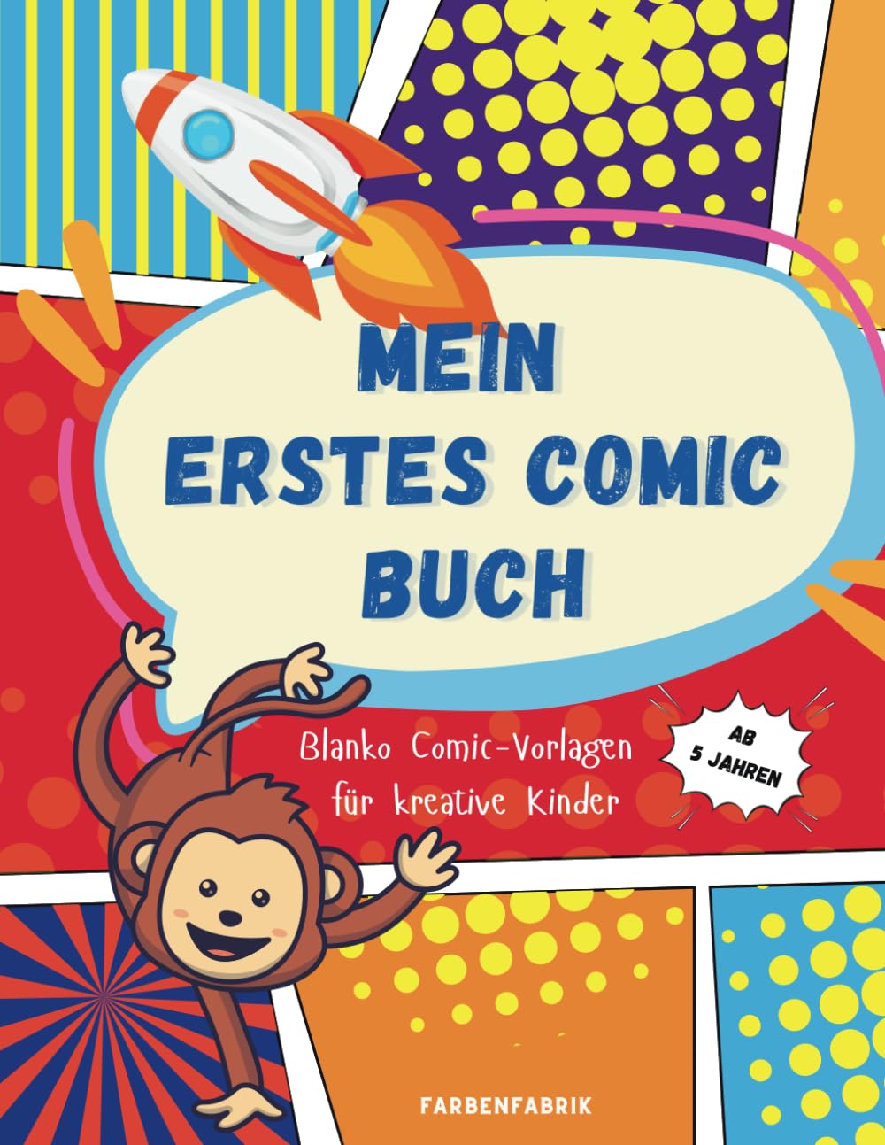 

Mein 1. Comic Buch: Zeichne deinen eigenen Comic mit dem Blanko Comic Buch - 100 seitigen mit vielfälltigen Blanko Comic-Vorlagen (German Edition) (Independently published)