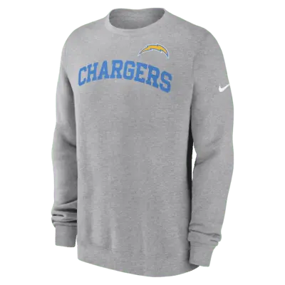 

Толстовка Nike Los Angeles Chargers Club, цвет Grey Heather