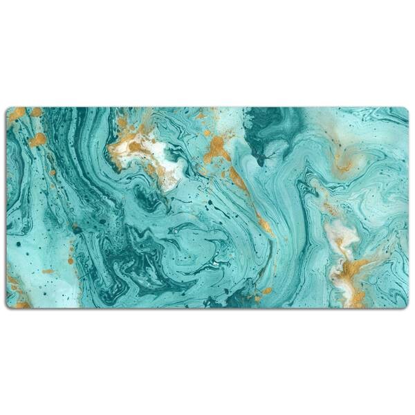 

Настольный коврик Tulup Türkisfarbener Marmor., 100x50x1 см, черный