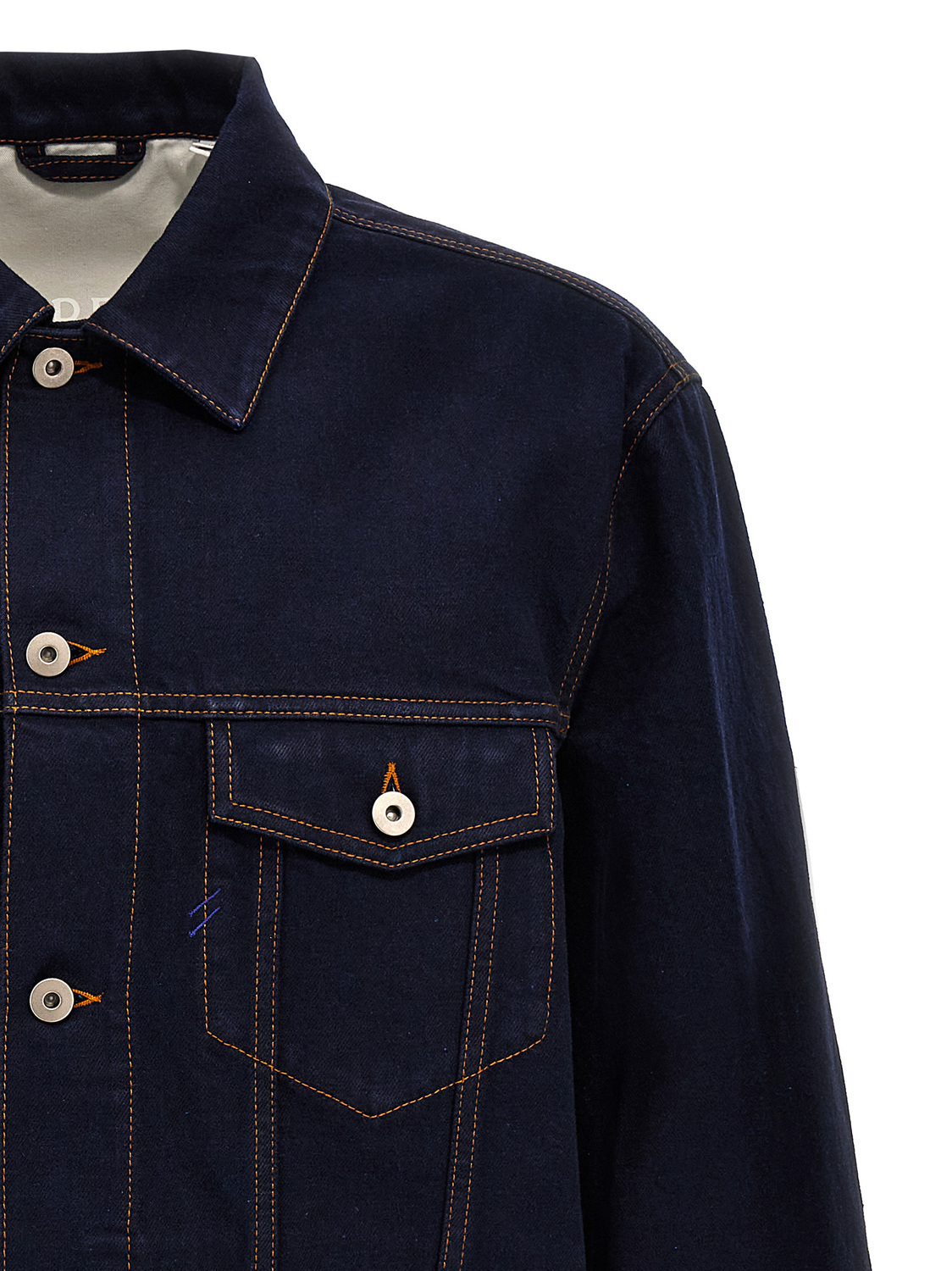 Джинсовая куртка BURBERRY, синий — фото 3