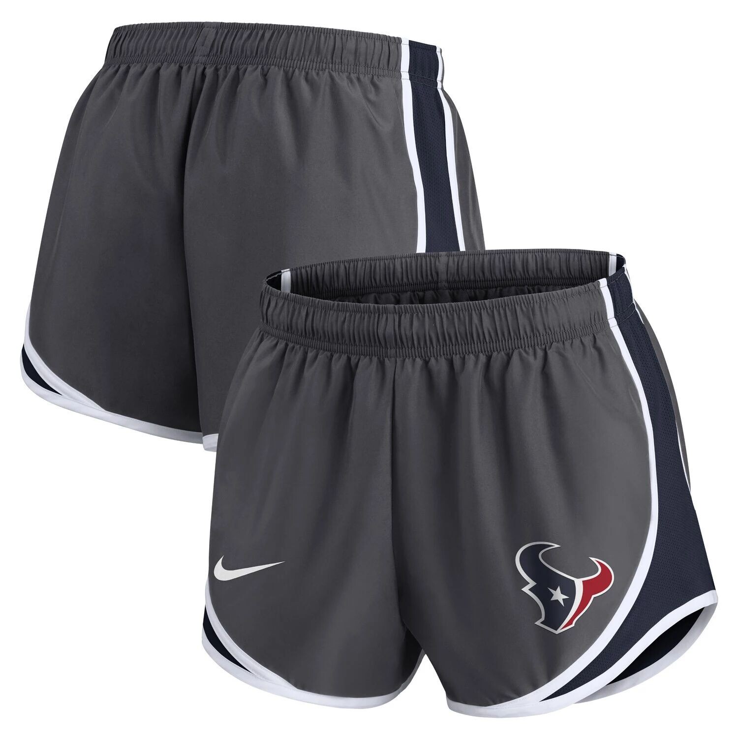 

Женские темно-серые шорты Nike Houston Texans Logo Performance Tempo Nike