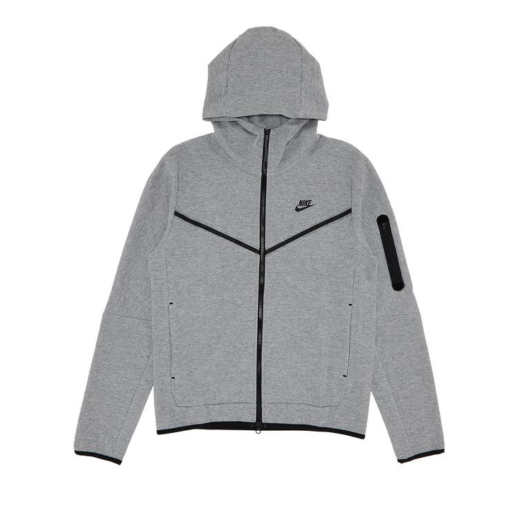 

Худи Nike Tech Fleece Full Zip Hoodie, Heather Grey
