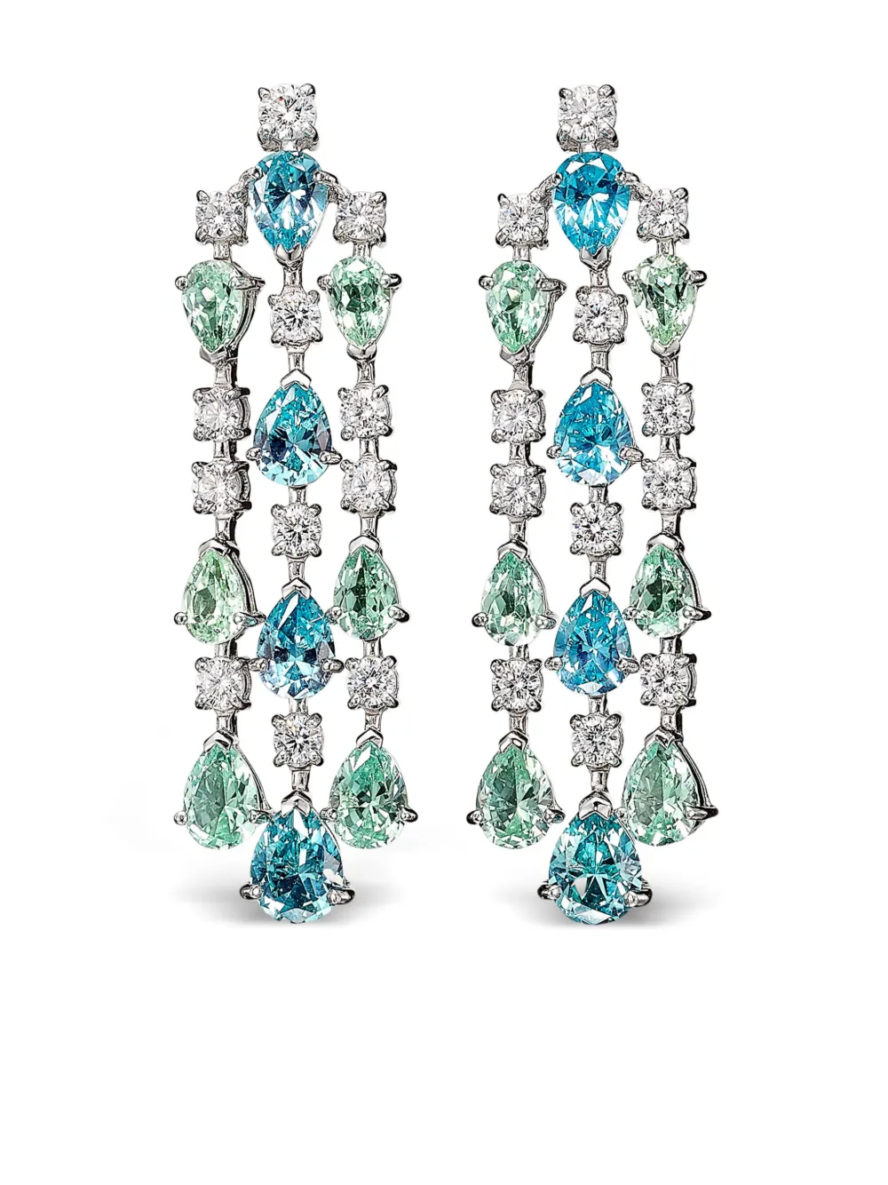 

Серьги Valley Orchid Cascade из белого золота Anabela Chan, серебряный