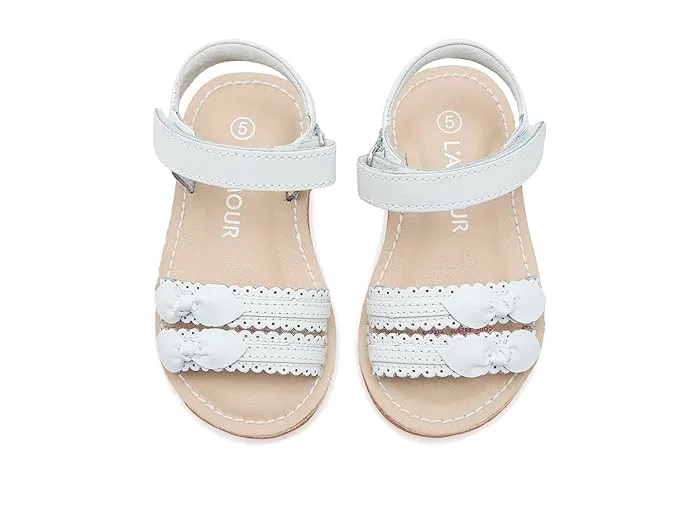 Сандалии с кружевным дизайном Josie L'Amour Shoes Kids, White — фото 3