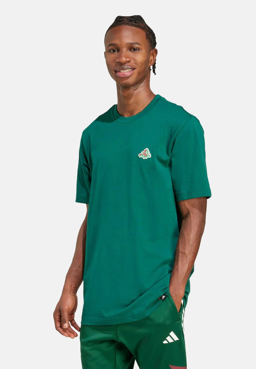 

Базовая футболка MINI PIZZA GRAPHIC Adidas Sportswear, зеленый