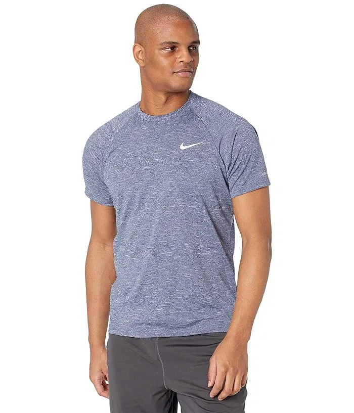 Футболка для плавания с коротким рукавом Heather Short Sleeve Hydroguard Nike, Midnight Navy