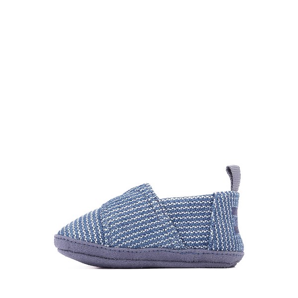 

Слипоны TOMS Layette Alpargata Slip-On Crib Shoe, цвет Dark Sky/Subtle Stripes