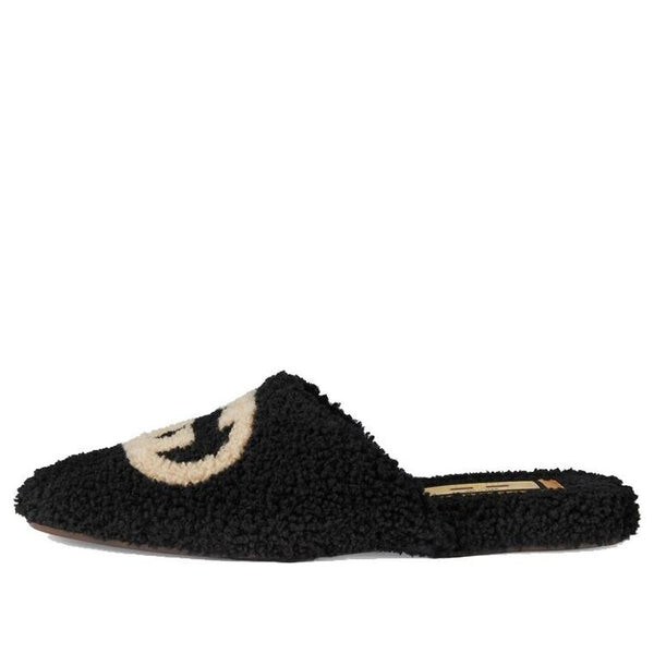 

Тапочки slippers interlocking g 'black' Gucci, черный