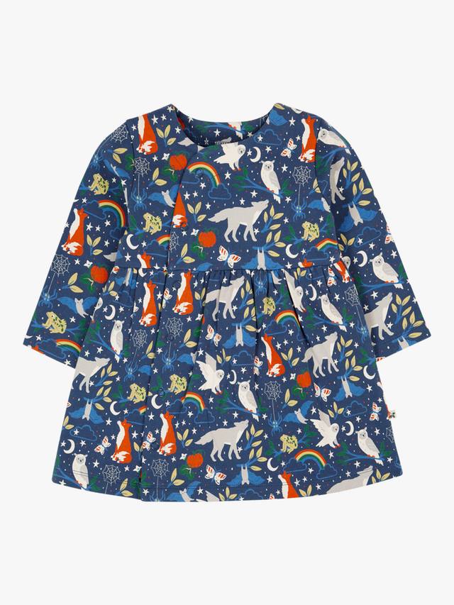 

Детское кимоно-платье Kiki из хлопка Frugi, Wild Spooks