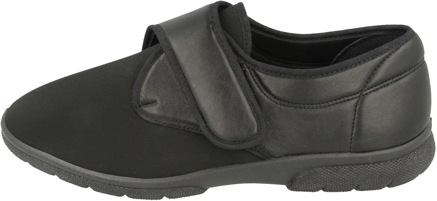 Мужские ботинки DB Easy B Carlton с застежкой-липучкой 82025A EE-4E (2V) Db Shoes, Black — фото 3