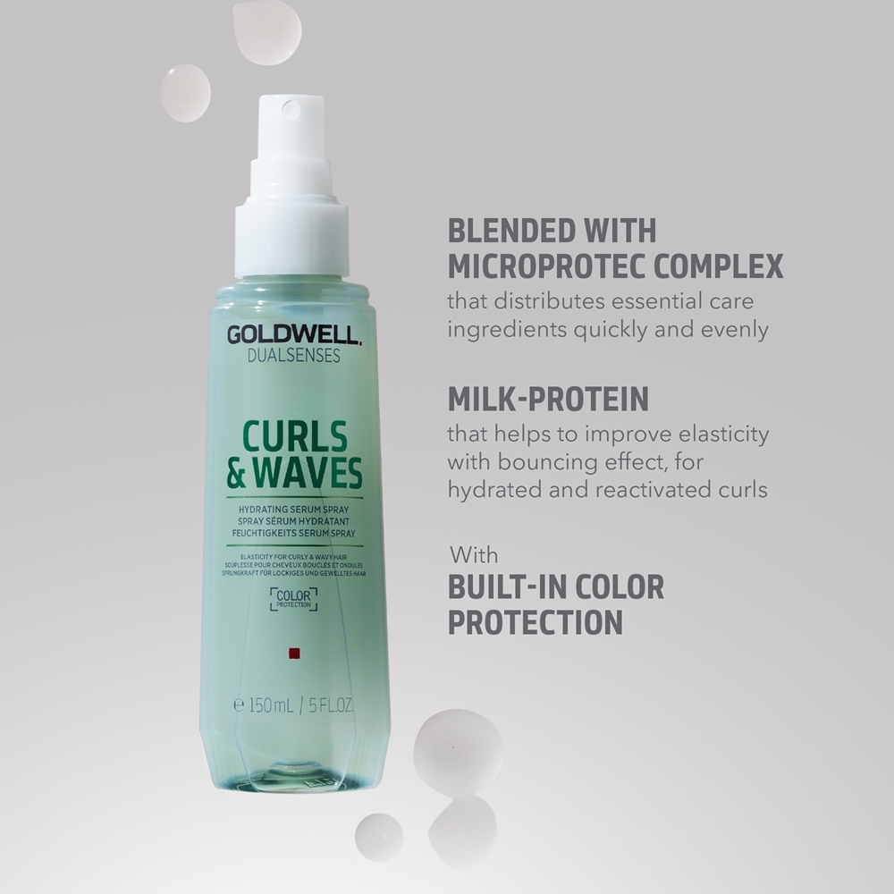 Dualsenses curls & waves несмываемая сыворотка-спрей для вьющихся волос Goldwell, 150 мл — фото 3