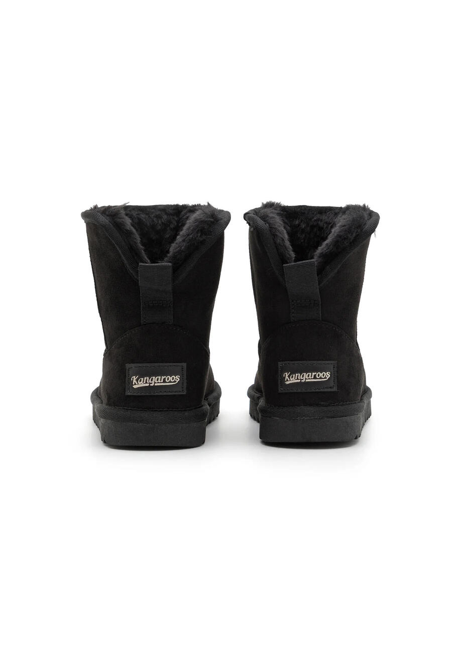 Детские кроссовки унисекс KangaROOS K-UK Soul с тёплой подкладкой 10256-000-5001, цвет чёрный как смоль — фото 2