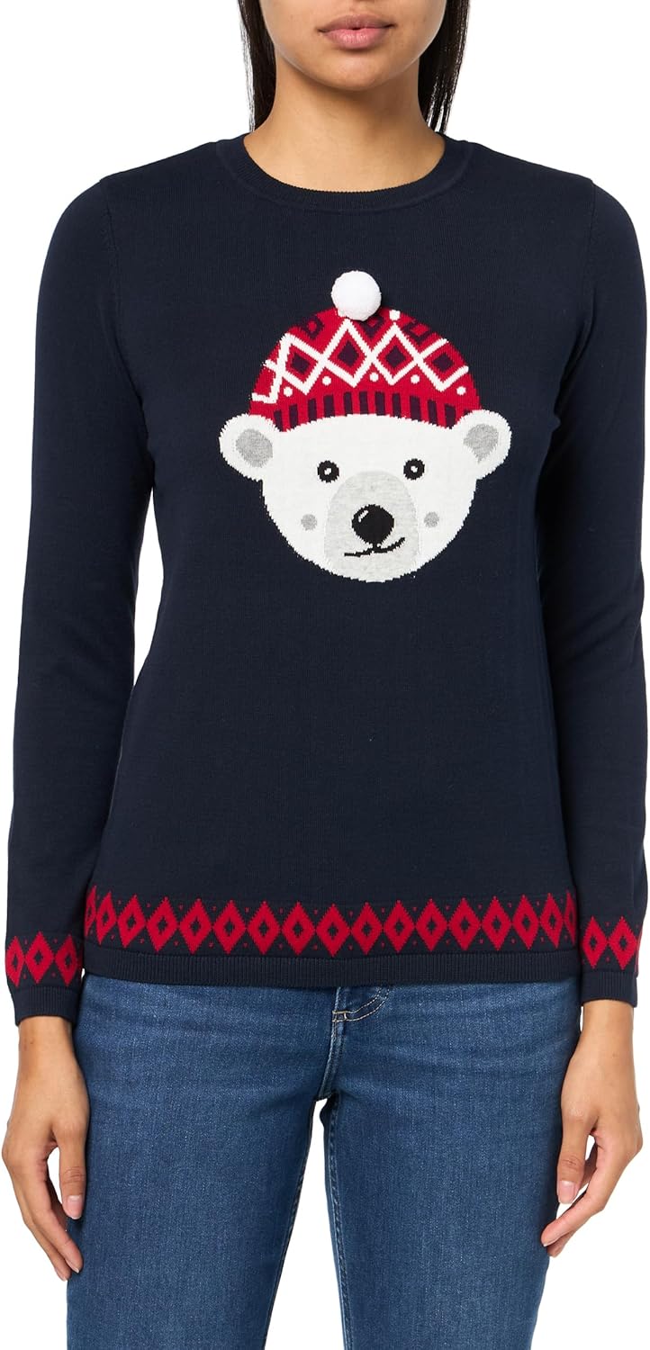 

Женский повседневный свитер с круглым вырезом от Tommy Hilfiger, Sky Captain