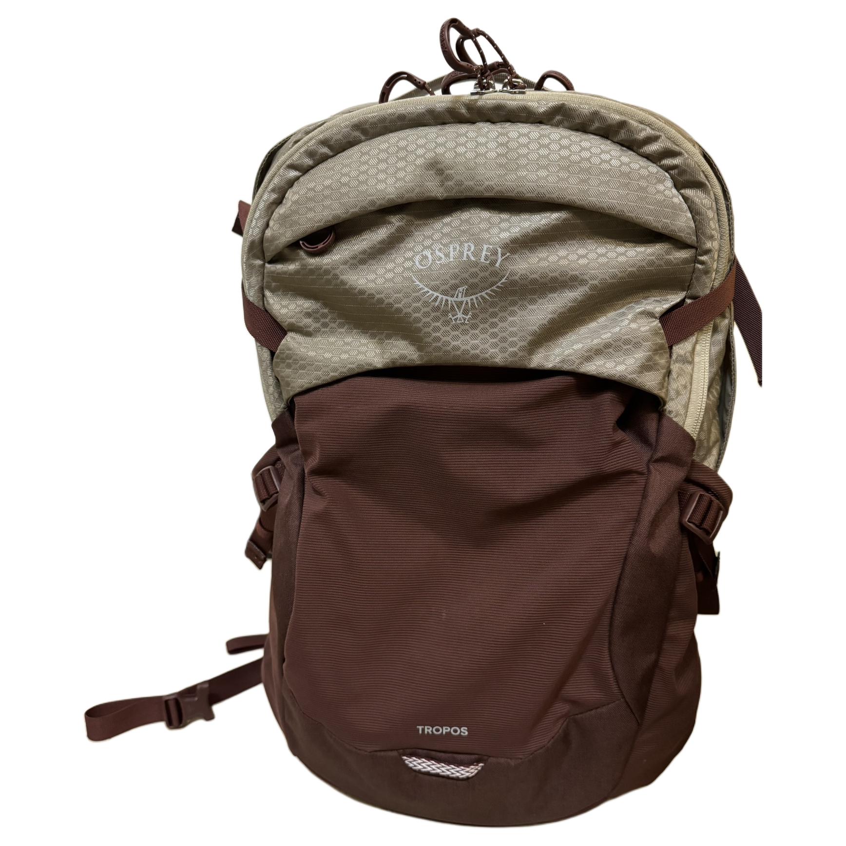 

OSPREY Походный рюкзак из полиамида коричневый красный и песочный для мужчин, Brown Red & Sandy Umber