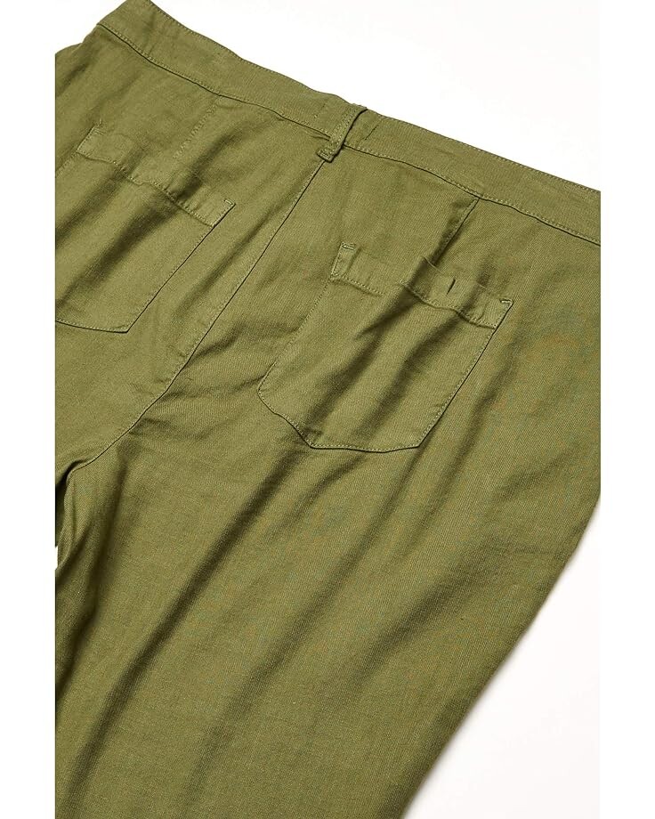 

Брюки Nydj Plus Size Utility Pants in Stretch Linen in Olivine, цвет Olivine