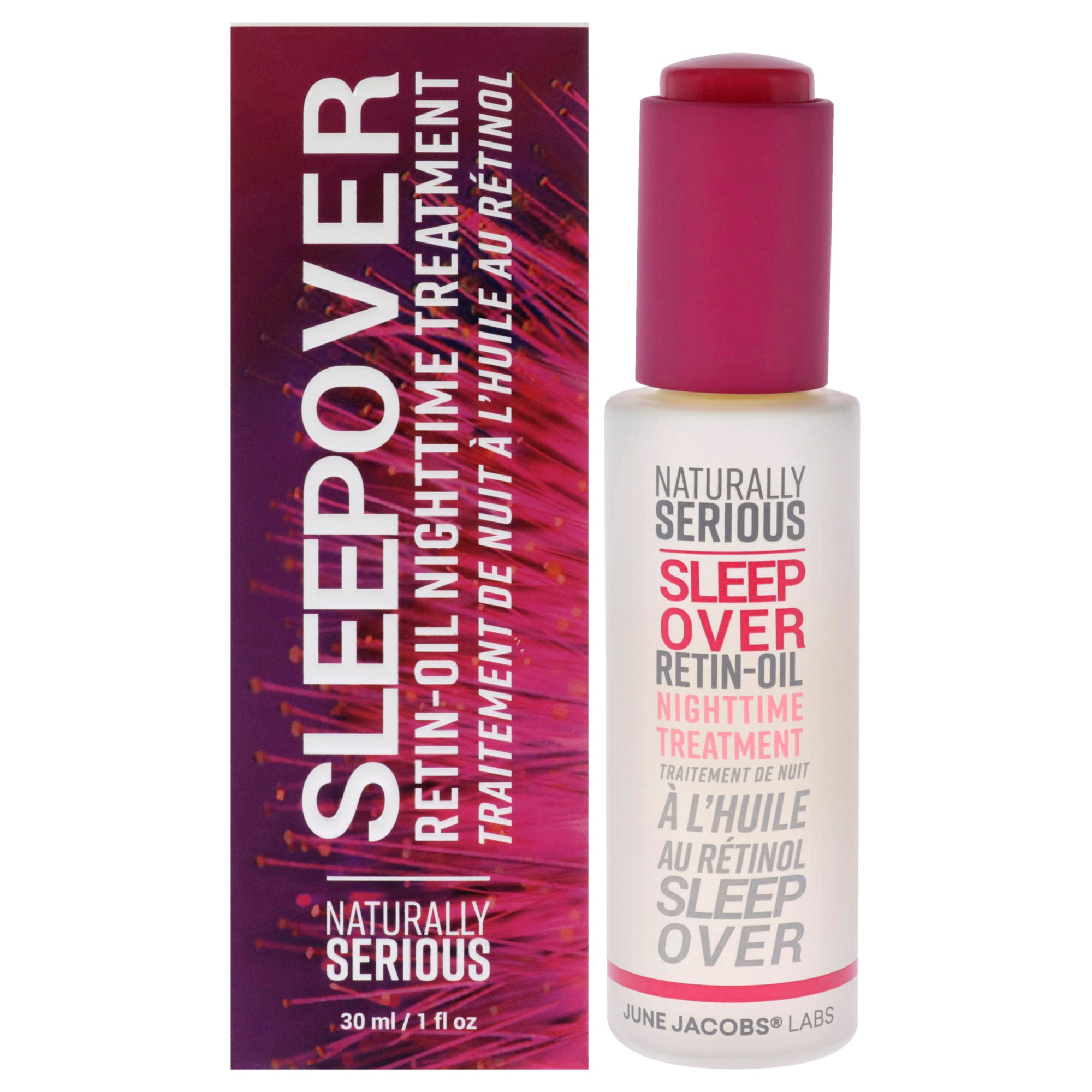 

Ночное средство Sleepover Retin-Oil от Naturally Serious для мужчин и женщин - 1 унция Naturally Serious, 1 Oz
