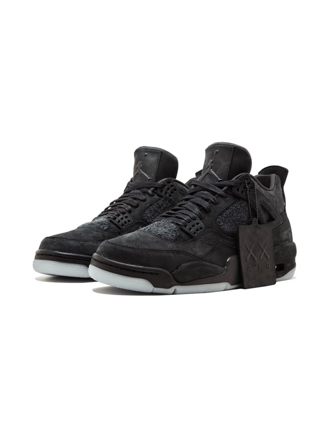 Jordan кроссовки Air Jordan 4 Retro Kaws, черный — фото 2